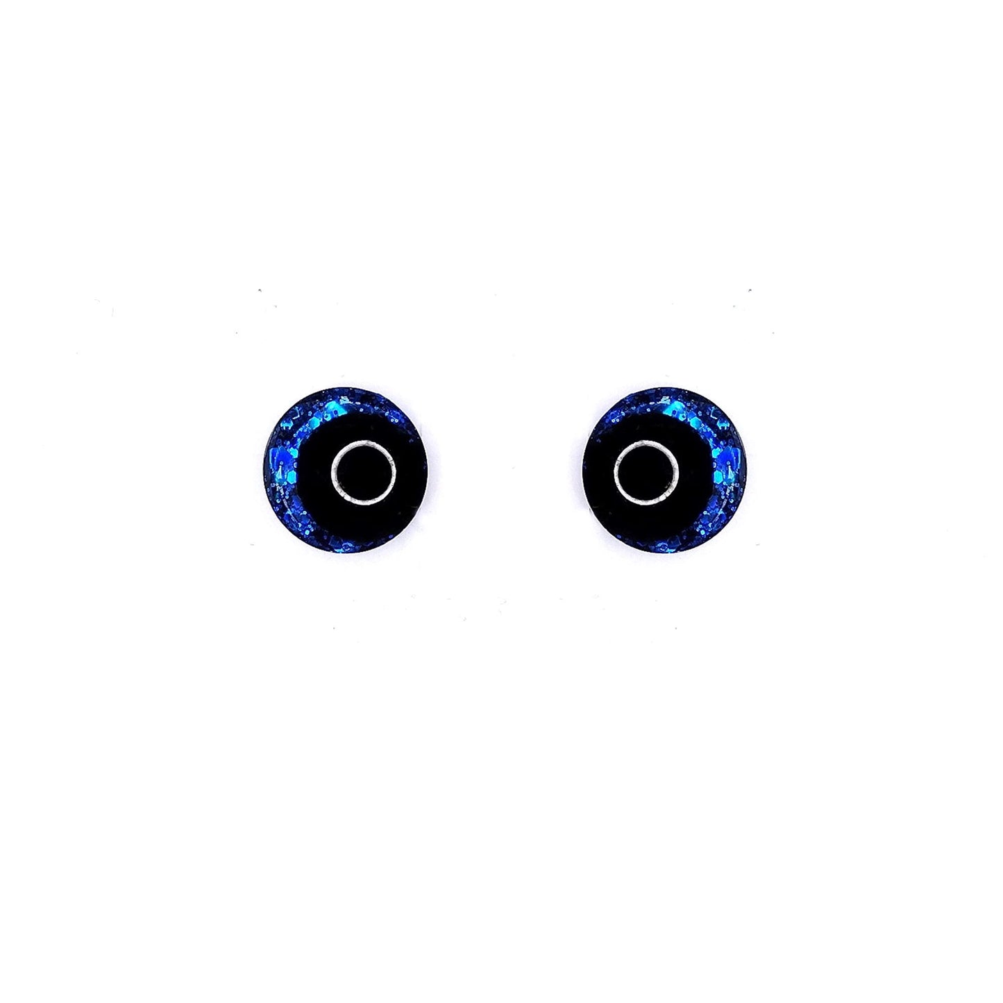Glitter Sinker Safety Eyes With Offset Pupil for Amigurumi, 10mm-35mm