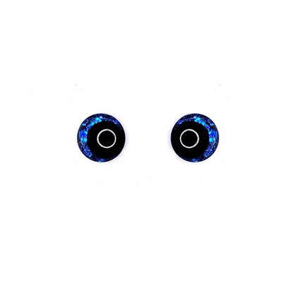 Glitter Sinker Safety Eyes With Offset Pupil for Amigurumi, 10mm-35mm