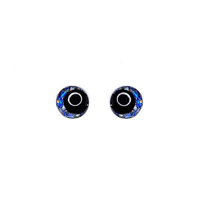 Glitter Sinker Safety Eyes With Offset Pupil for Amigurumi, 10mm-35mm