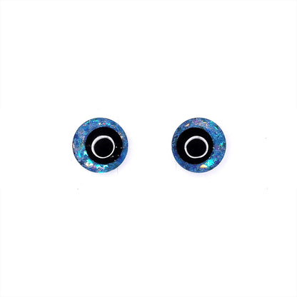 Glitter Sinker Safety Eyes With Offset Pupil for Amigurumi, 10mm-35mm