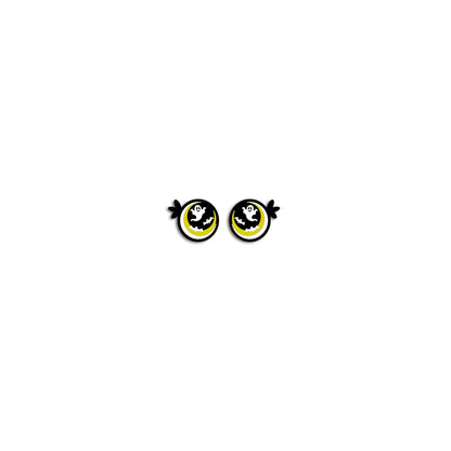 6 Pack, 3 Pack or Bulk Glitter Felt Eyes for Amigurumi, Halloween, Crochet, Knit, Plushie, Glitter, Kawaii, Monster, Ghost, Bats, Spider
