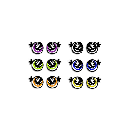 6 Pack, 3 Pack or Bulk Glitter Felt Eyes for Amigurumi, Halloween, Crochet, Knit, Plushie, Glitter, Kawaii, Monster, Ghost, Bats, Spider