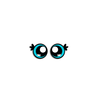6 Pack of Halloween Felt Eyes