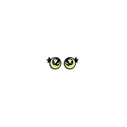 6 Pack, 3 Pack or Bulk Glitter Felt Eyes for Amigurumi, Halloween, Crochet, Knit, Plushie, Glitter, Kawaii, Monster, Ghost, Bats, Spider