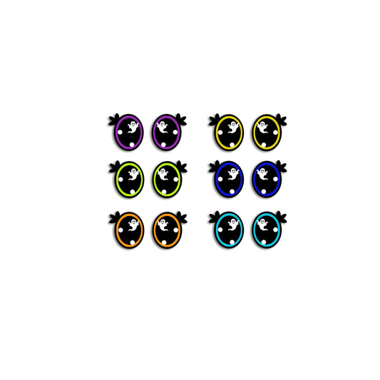 6 Pack of Halloween Felt Eyes