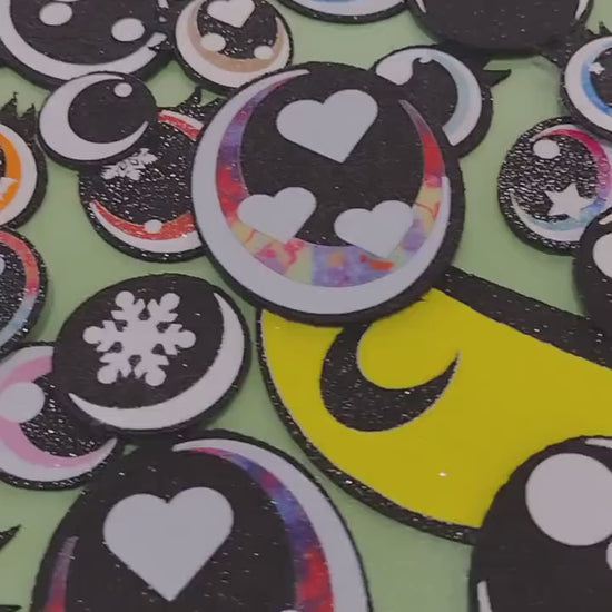 15, 25 or 50 Pack Bulk Felt Eyes for Amigurumi Multiple Sizes Available